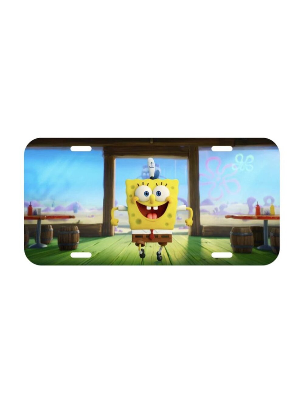 Spongebob Sponge bob Squarepants License Plate Front Auto Tag Plate